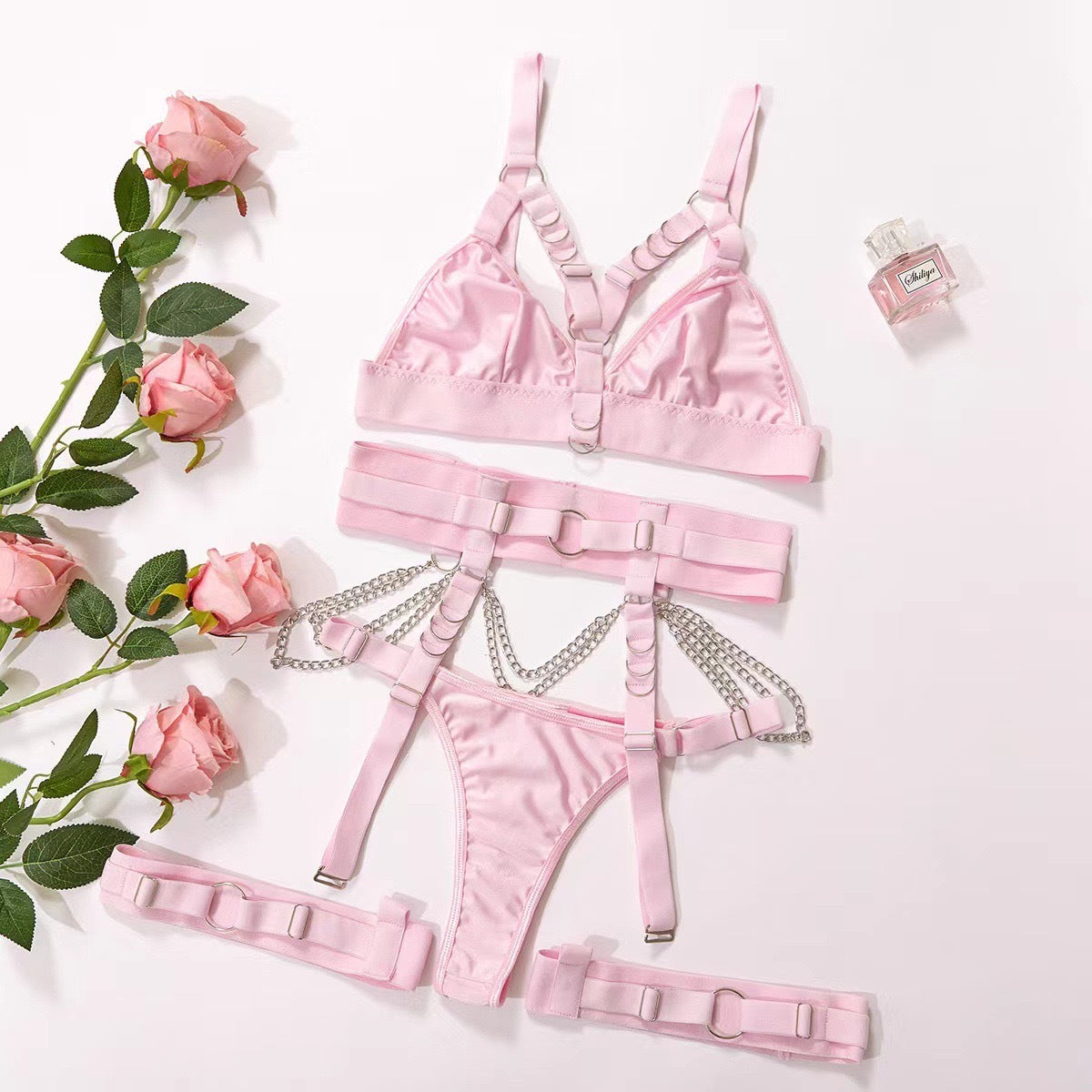 Leg Ring Waist Harness Lingerie Outfit