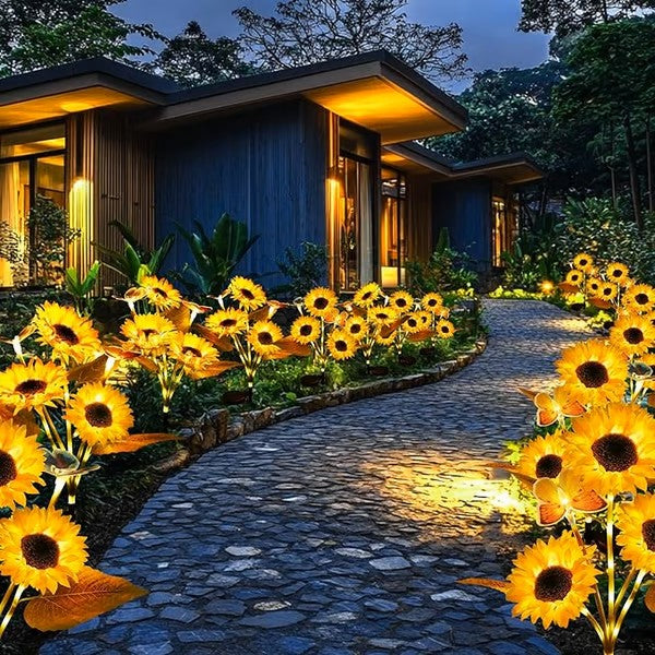 Solar LED Sunflower Garden Light