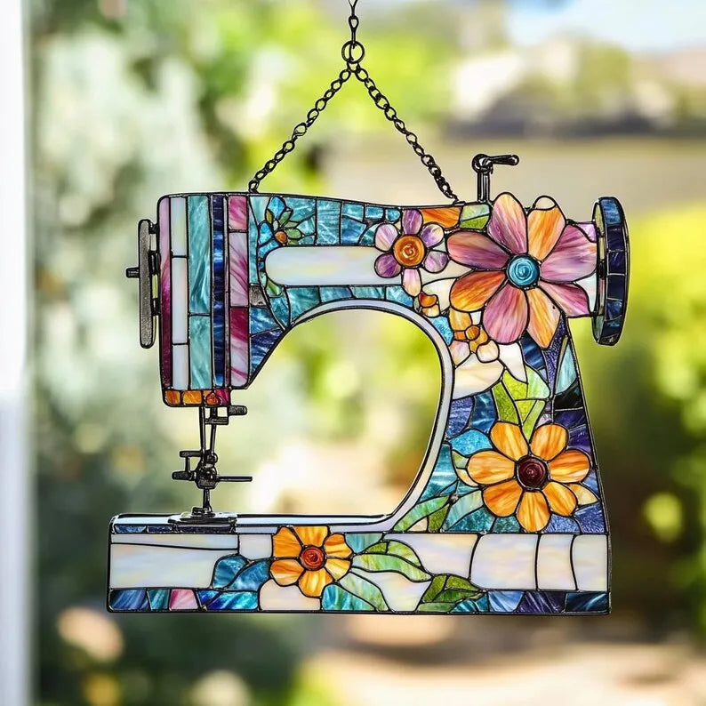 🔥🔥2025 Mother's Day Gift--Cute Sewing Machine Suncatcher Decoration