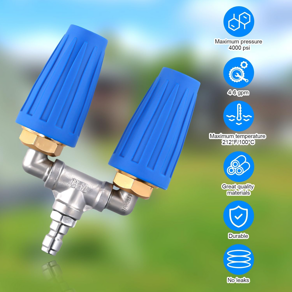 Dual-Turbo Nozzle for High-Pressure Washers