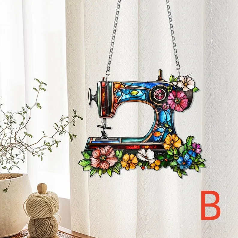 🔥🔥2025 Mother's Day Gift--Cute Sewing Machine Suncatcher Decoration