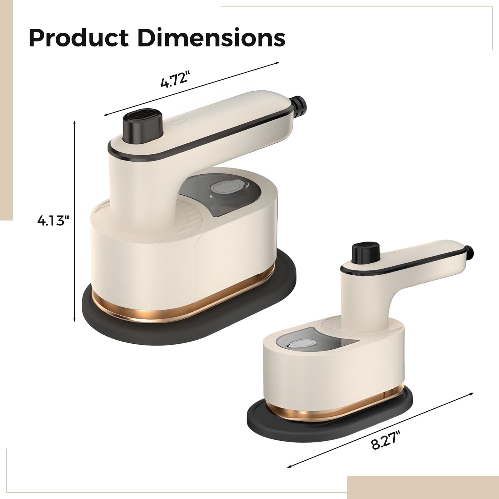 Foldable and portable mini iron
