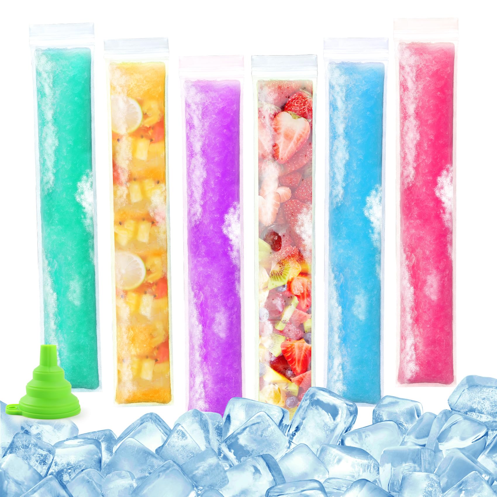 Popsicle Bags — With Seals and Funnel