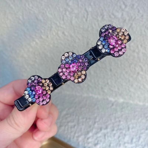🔥LAST DAY 48% OFF🔥Sparkling Crystal Stone Braided Hair Clips