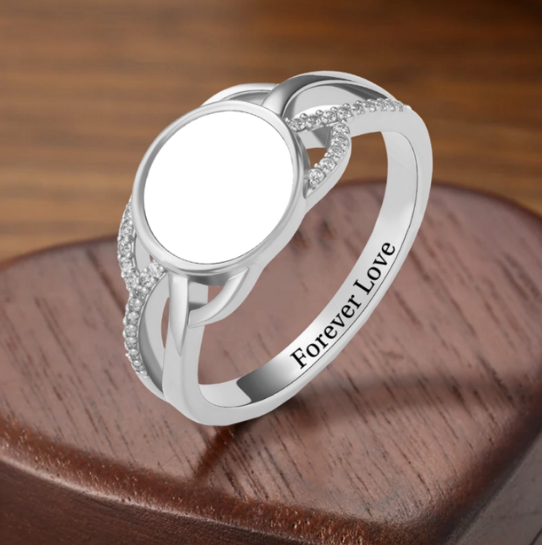 Forever Love - Custom Photo Couple Ring