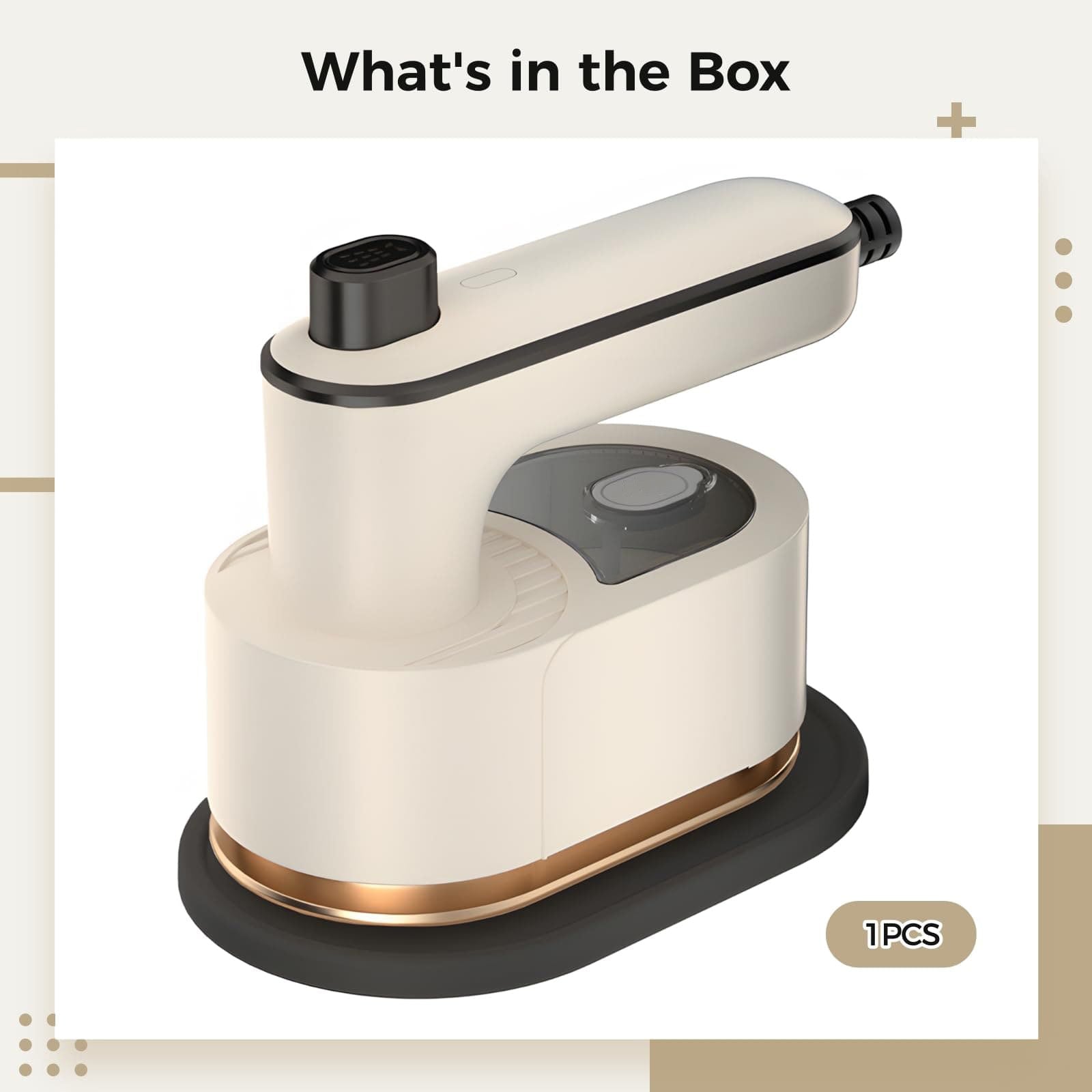 Foldable and portable mini iron