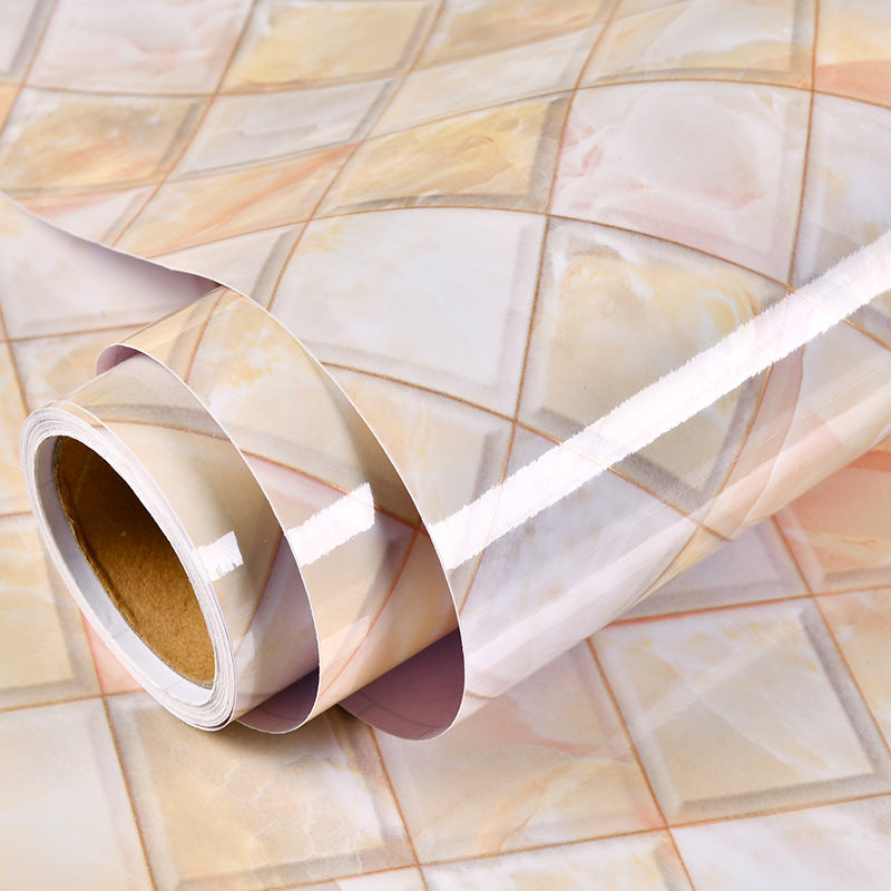 Wallpaper self-adhesive imitation marble waterproof oil-proof stickers