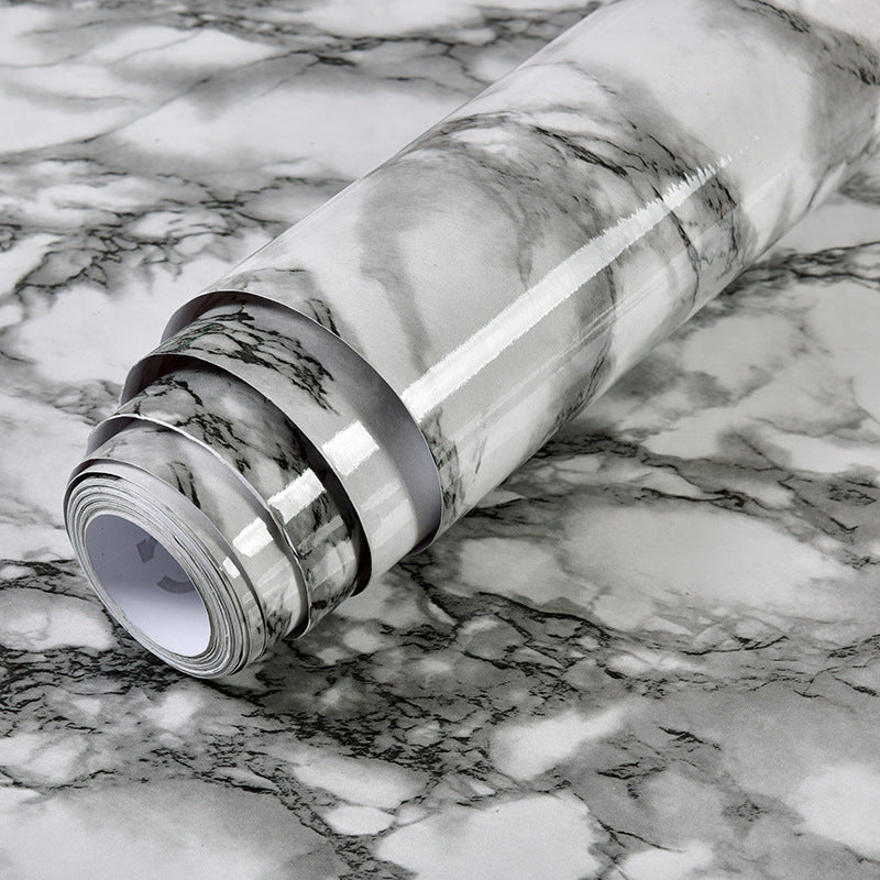 Wallpaper self-adhesive imitation marble waterproof oil-proof stickers