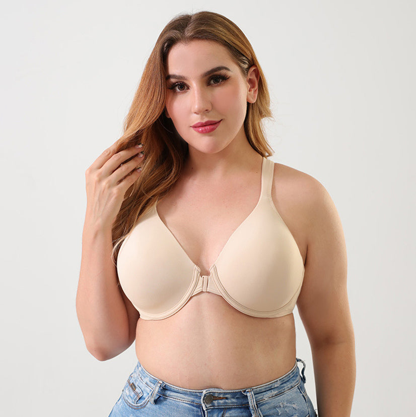 Plus Size Front Button Bra