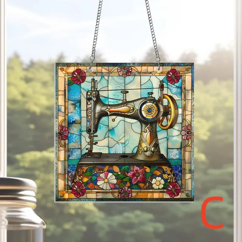 🔥🔥2025 Mother's Day Gift--Cute Sewing Machine Suncatcher Decoration