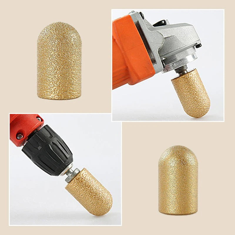Vacuum brazed circular grinding head abrasive