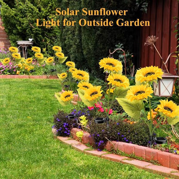 Solar LED Sunflower Garden Light