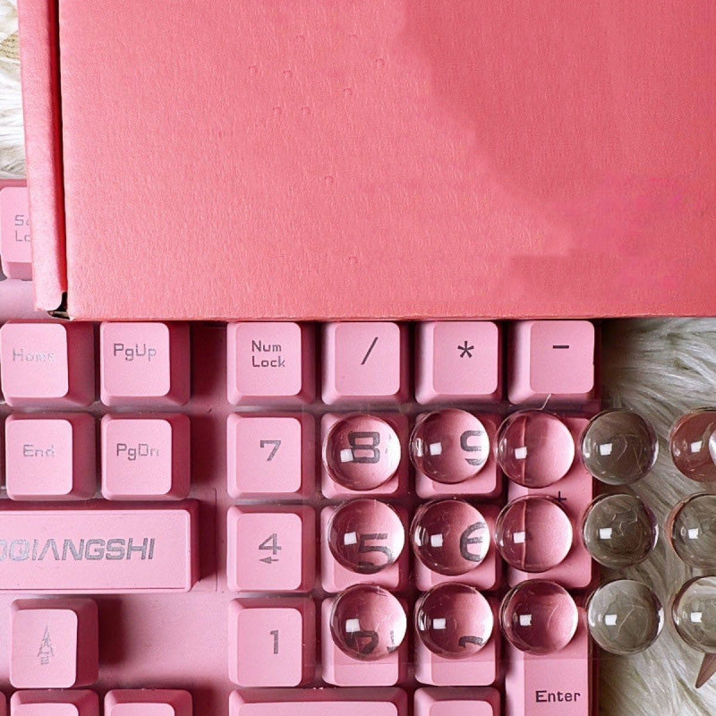 Transparent crystal keyboard sticker