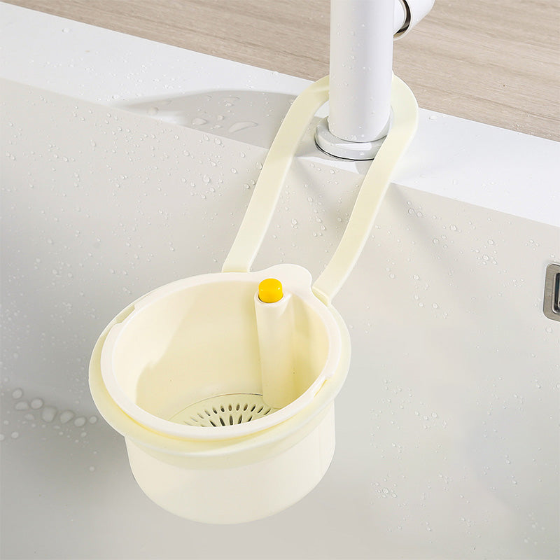 Hanging sink drain basket