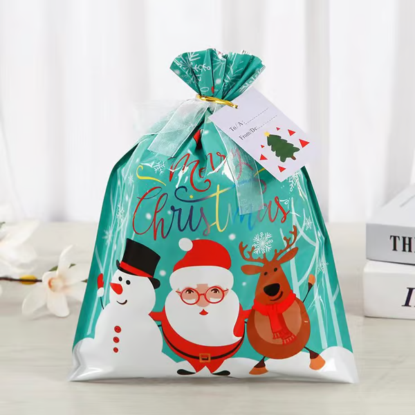 🎄Drawstring Christmas Gift Bags (Biodegradable)