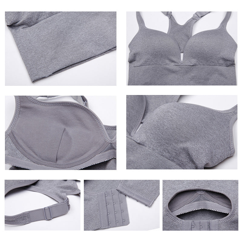 Breathable Wireless Gather Yoga Sports Bra