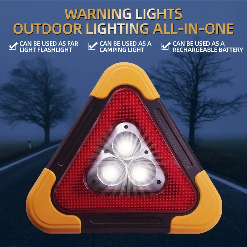 🔥2-IN-1 Emergency Triangular Roadside Warning Light
