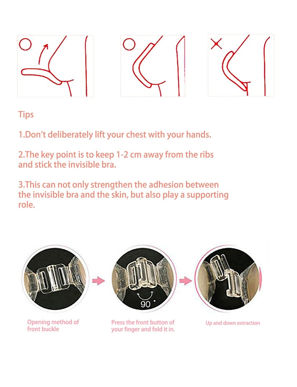 Strapless Adhesive Invisible Bras (Buy 3 Free Shipping)