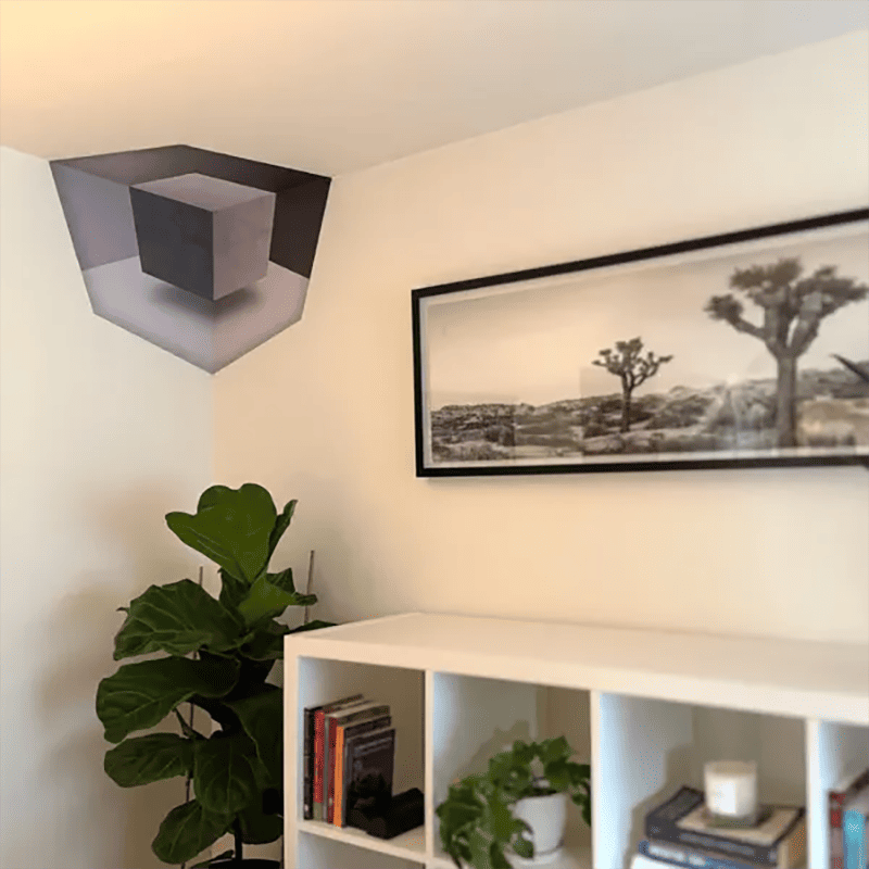 Wall art that reshapes reality