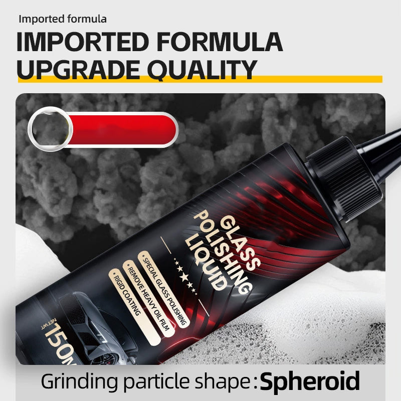 Car glass polishing liquid