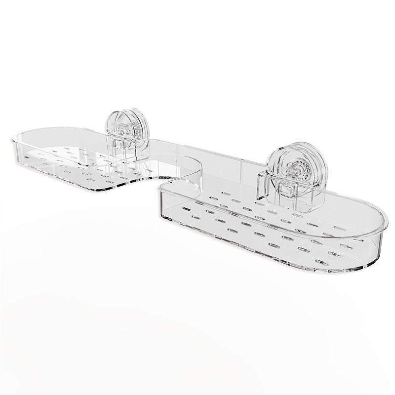 No-Punch Suction Cup Shelf Large Capacity