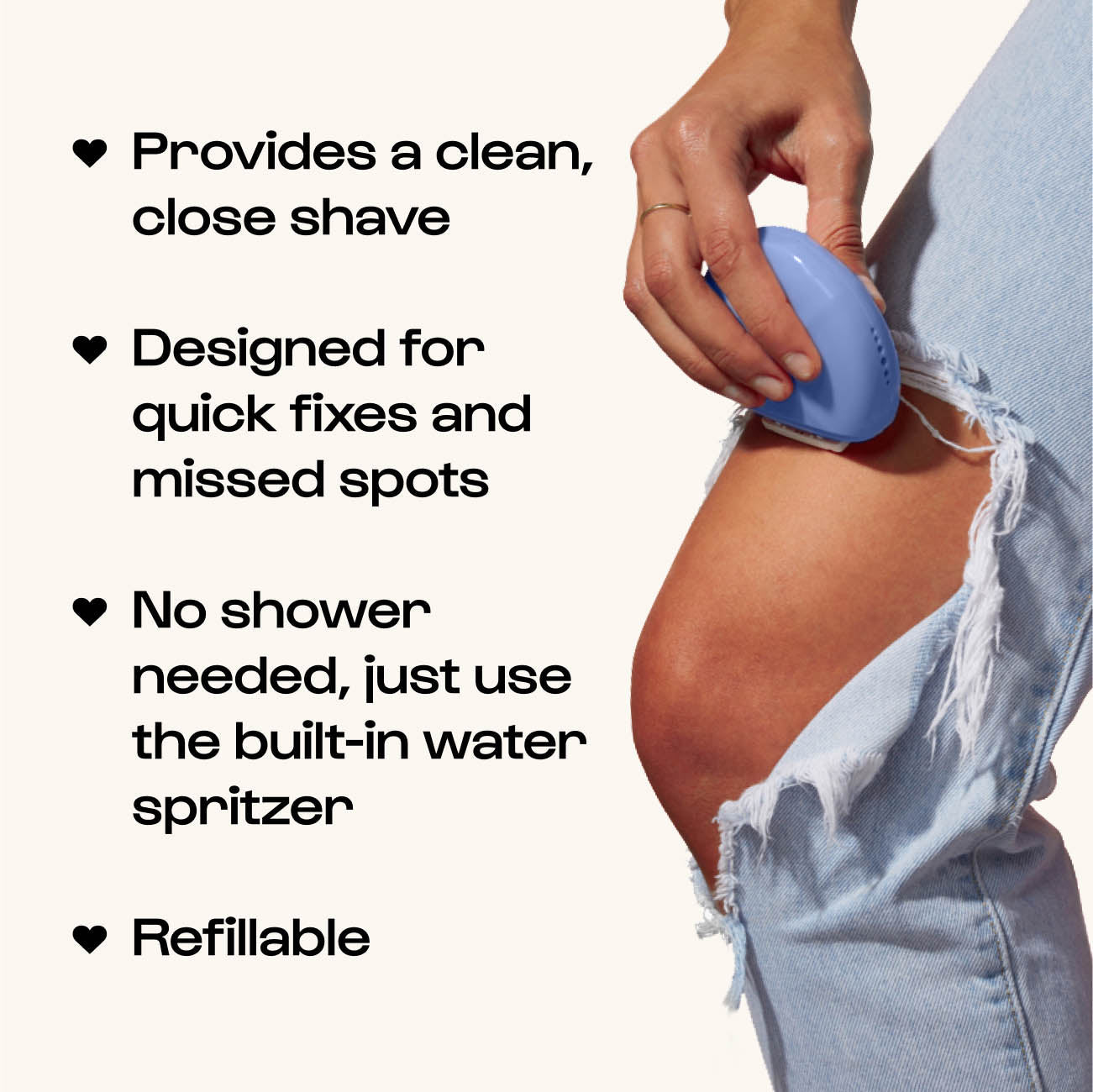 Multifunctional 3-in-1 Portable Travel Shaver for Women