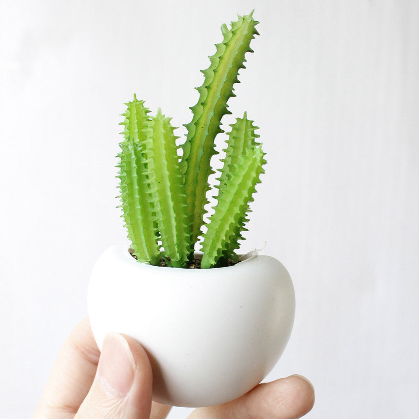 Artificial flower plant refrigerator magnet