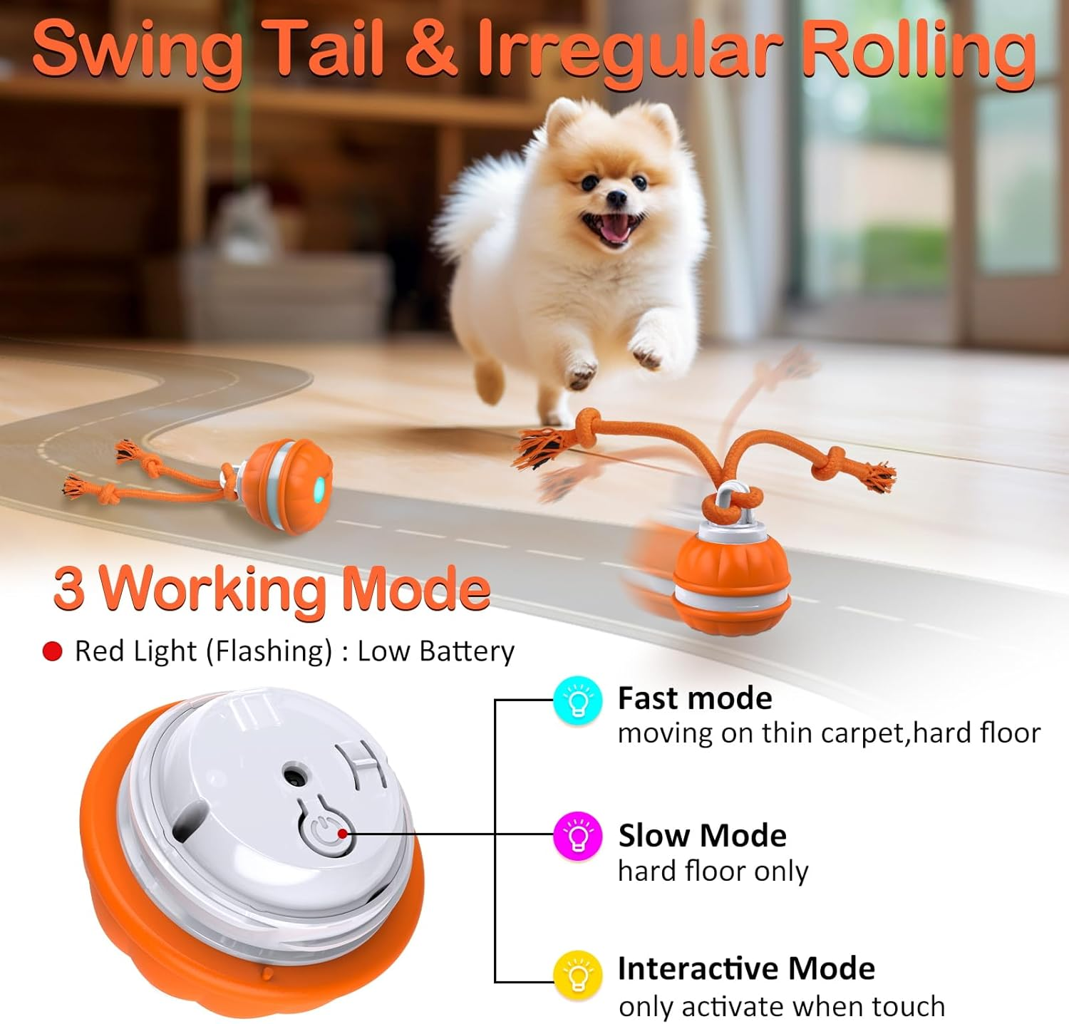 Interactive Smart Rolling Pet Ball