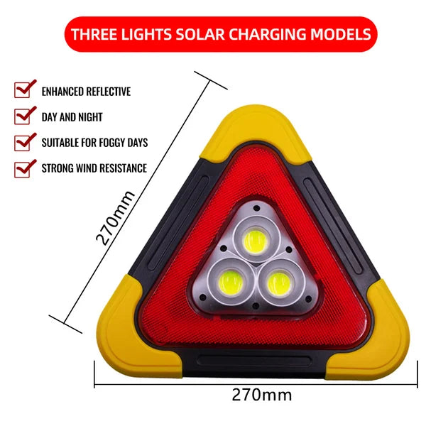 🔥2-IN-1 Emergency Triangular Roadside Warning Light