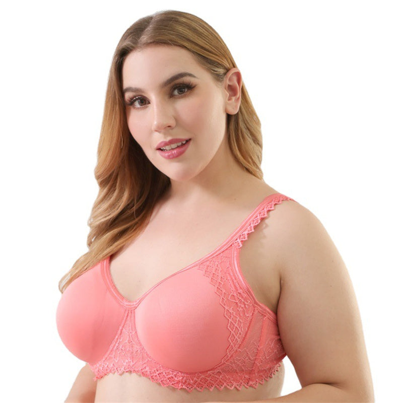 Solid Push Up Plus Size Bra