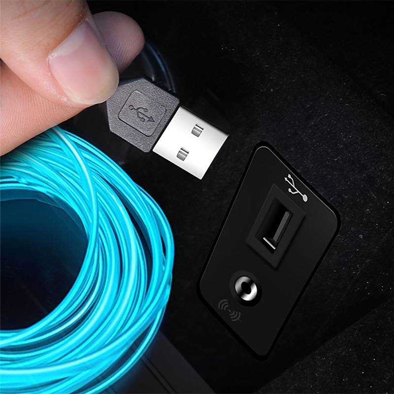 7 Colors Car Interior Mood Lighting LED Strip Neon Lights