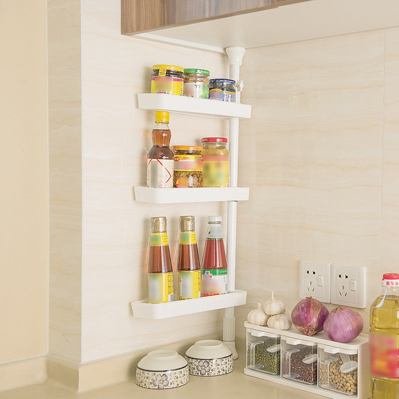 Nail-free retractable rotatable storage rack
