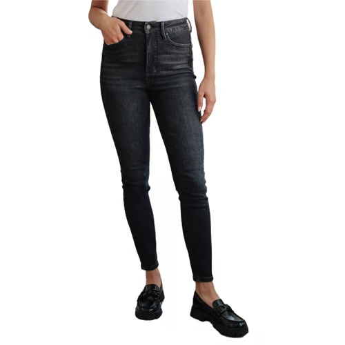 Mid-Rise Vintage Wash Boyfriend Fit Jeans