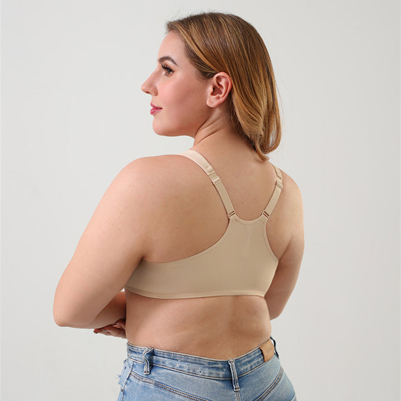 Plus Size Front Button Bra