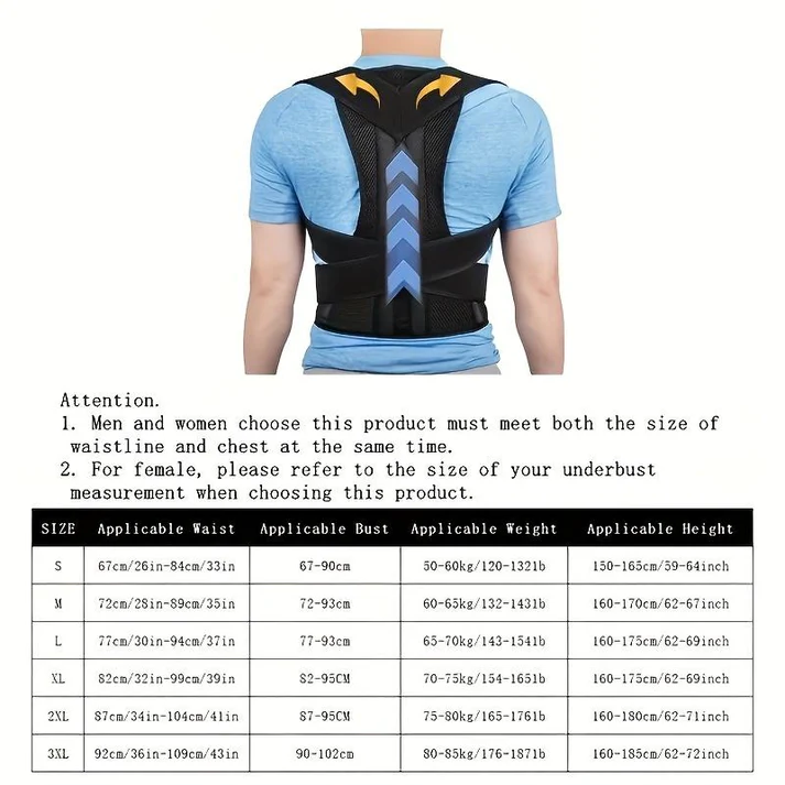 Lumbar support vest - relieves pain