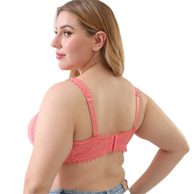 Solid Push Up Plus Size Bra