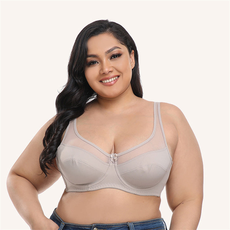 Transparent Lace Pattern Breast Bra