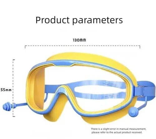 🎉Last day promotion🔥HD children's large frame waterproof and anti-fog swimming goggles