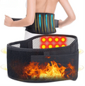 Self-heating magnetic lumbar support