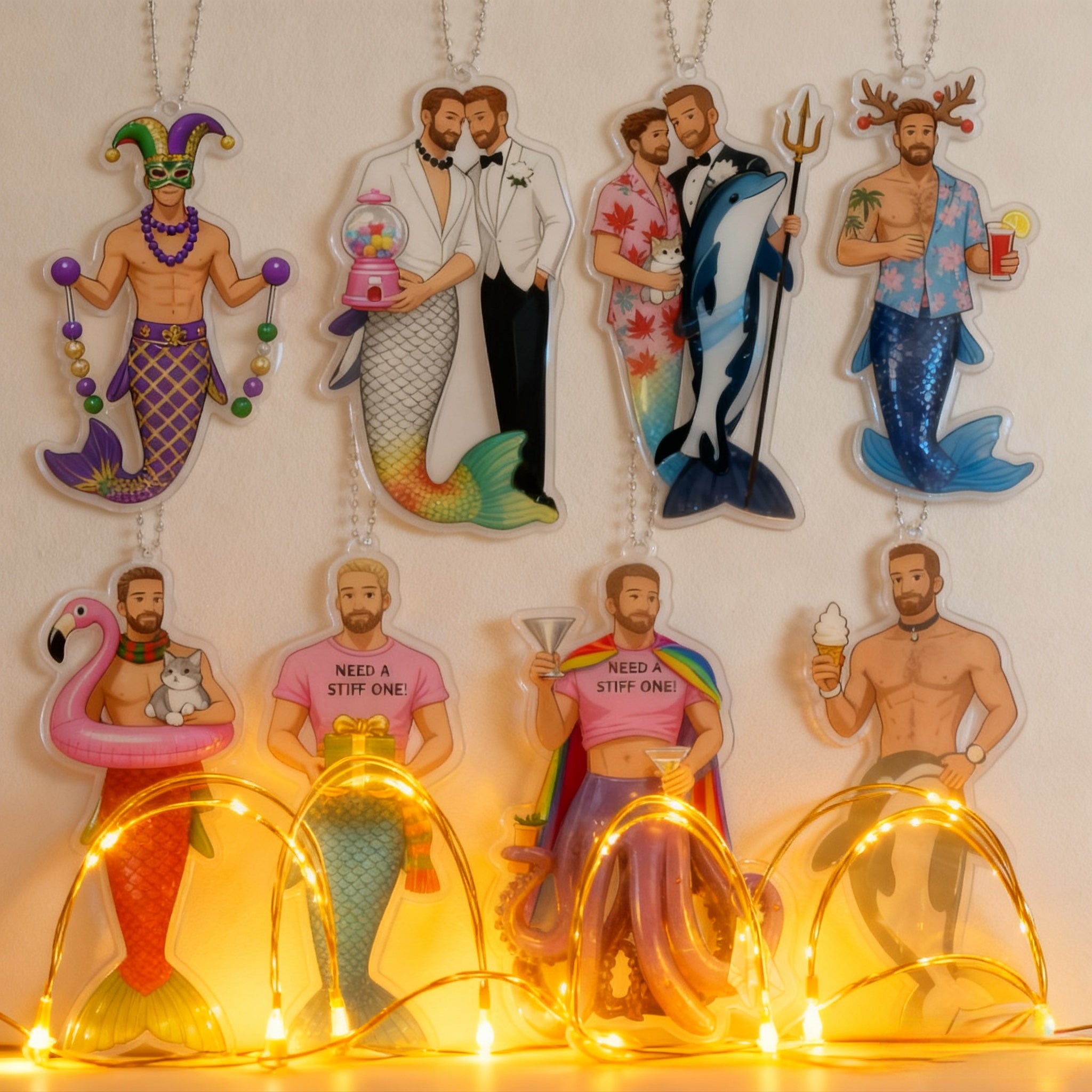 Mermen Pendant (8pcs)