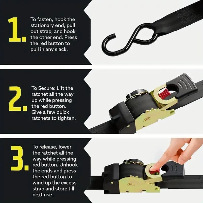 Retractable Ratchet Strap