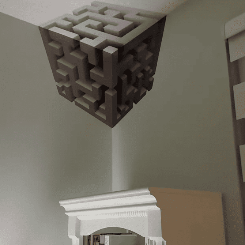 Wall art that reshapes reality