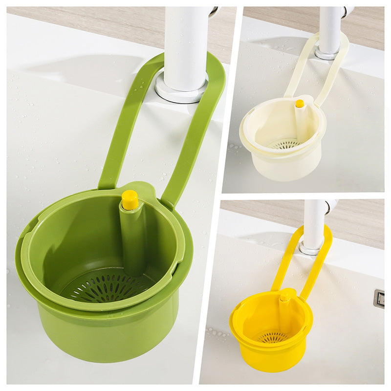 Hanging sink drain basket