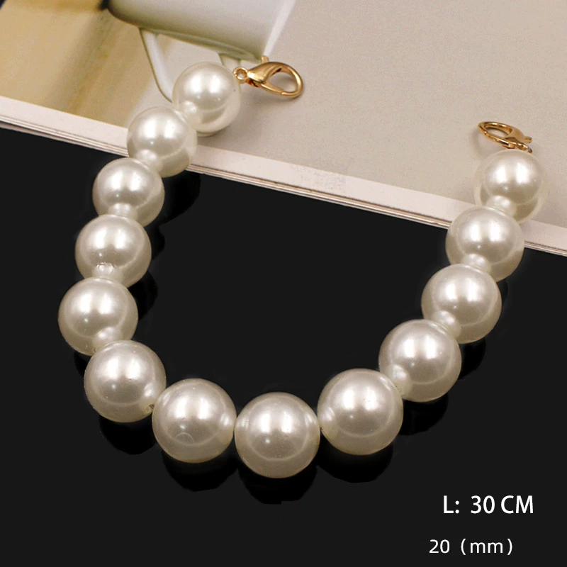 Pearl Chain Strap 8MM Handmade Bag Strap Accessories