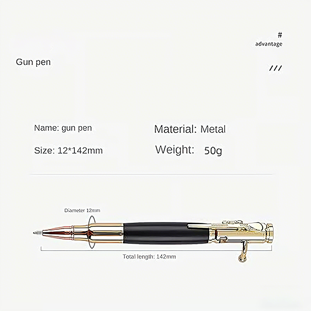 Creative multi-functional metal press-type ballpoint pen