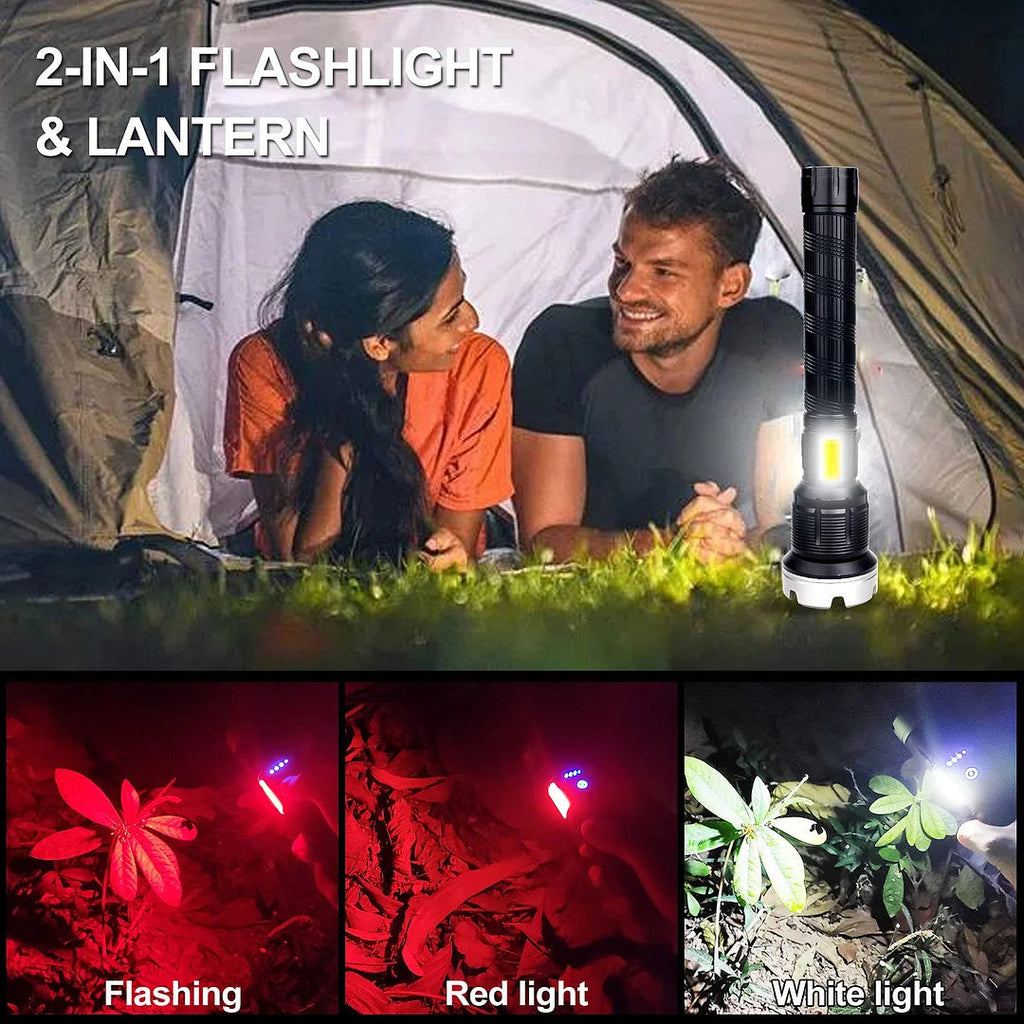 🏠LED Rechargeable Tactical Laser Flashlight