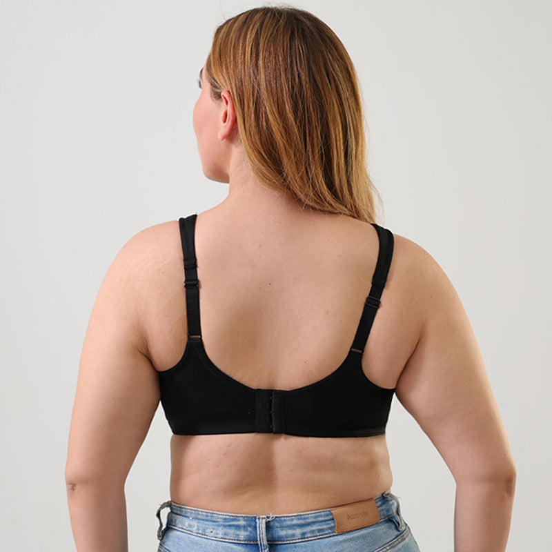 Solid Push-Up Wide Straps Bra
