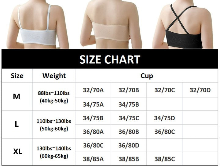 Women Lingerie Strapless Front Buckle Lift Bra