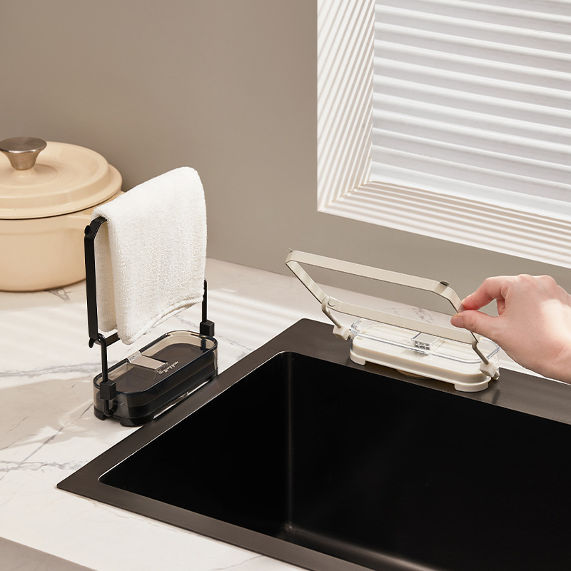 Suction cup sink filter rack