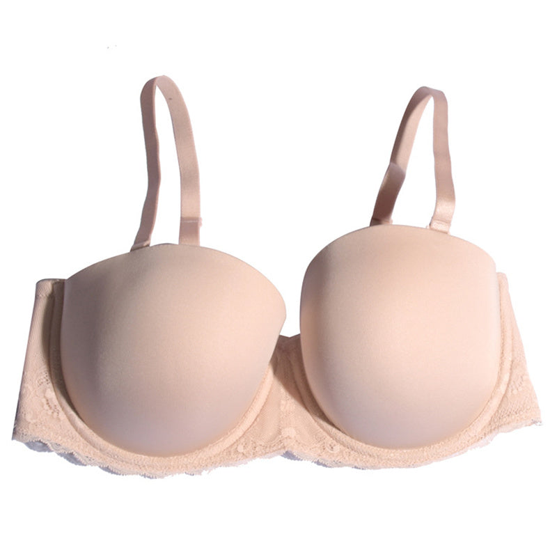 Glossy Non-Slip Strapless Bra